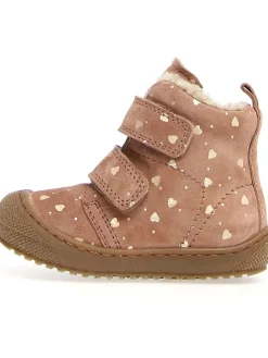 Leder-Winterboots in Rosa><noscript><img width=