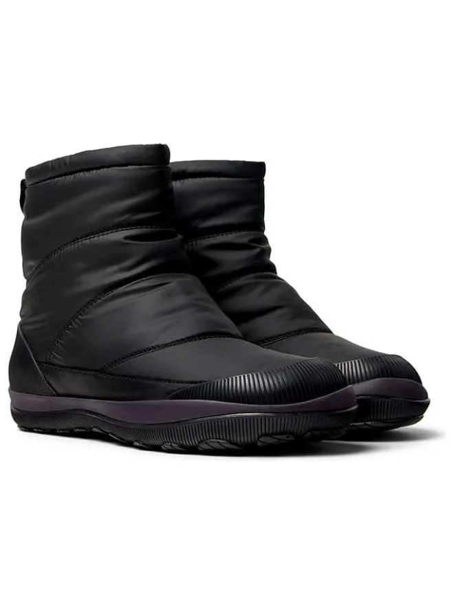 Leder-Winterboots in Schwarz>Camper Online