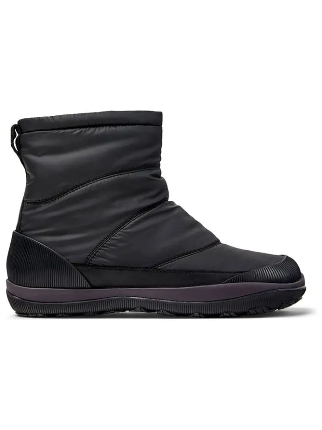 Leder-Winterboots in Schwarz>Camper Online