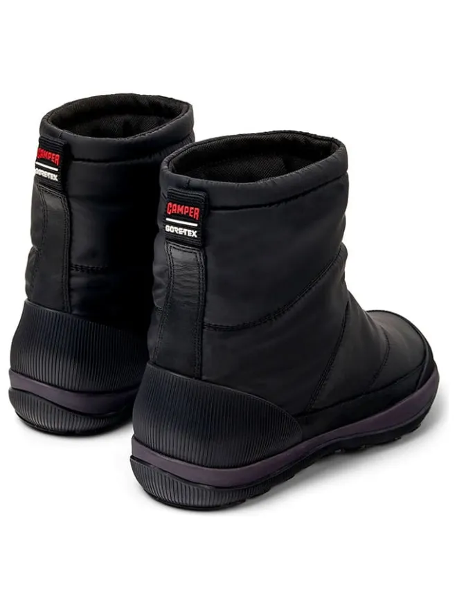 Leder-Winterboots in Schwarz>Camper Online