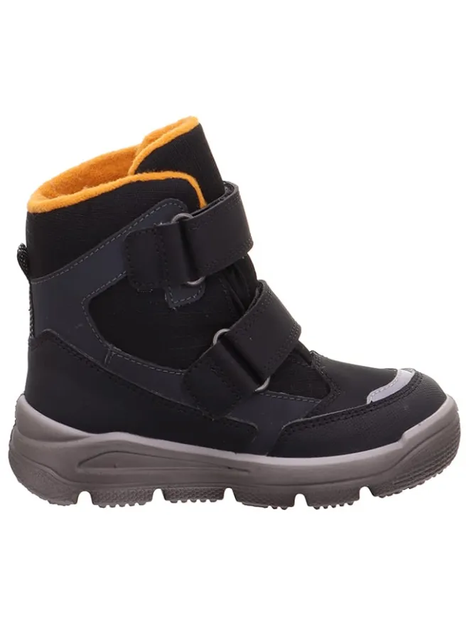 superfit Stiefeletten·Hohe Stiefeletten^Leder-Winterboots "Mars" in Schwarz