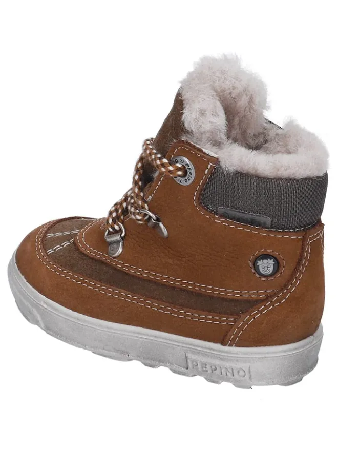 Leder-Winterboots "Paolo" in Hellbraun>PEPINO Best