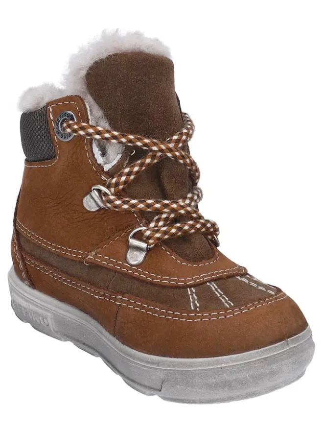 Leder-Winterboots "Paolo" in Hellbraun>PEPINO Best