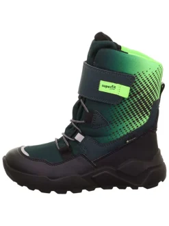 Leder-Winterboots "Rocket" in Schwarz/ Grün>superfit Hot