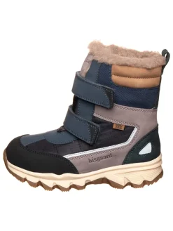 bisgaard Stiefel & Boots·Boots^Leder-Winterboots "Torben" in Dunkelblau/ Grau
