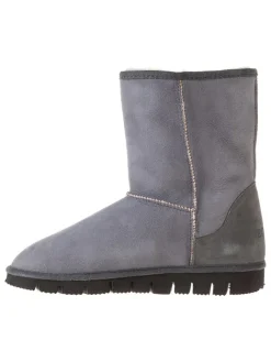 Leder-Winterboots "WF Lamb-AMY" in Grau>kitz-pichler Best