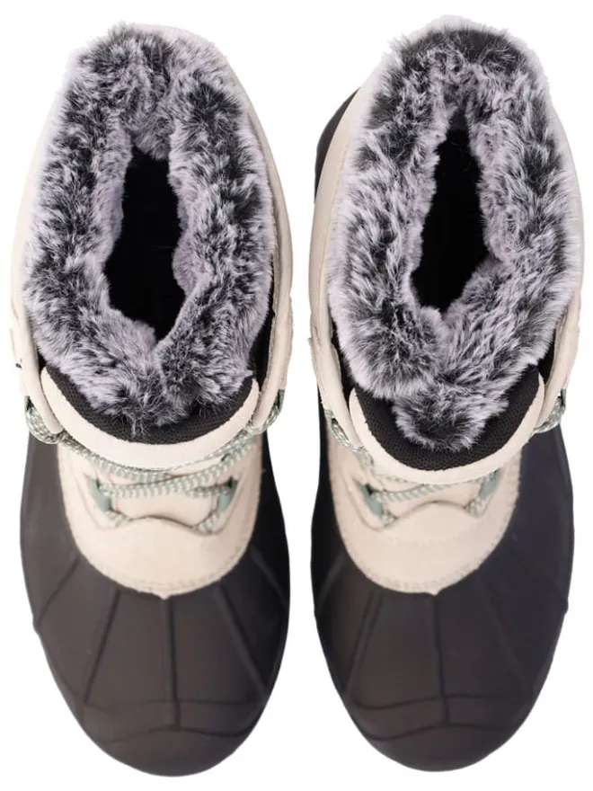 Leder-Winterstiefel "Borhea" in Beige>cmp New