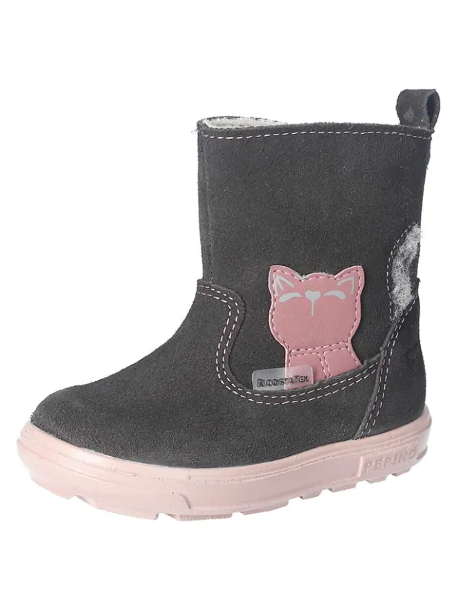 PEPINO Stiefel & Boots^Leder-Winterstiefel "Corina-S" in Anthrazit