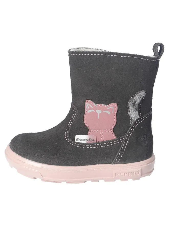 PEPINO Stiefel & Boots^Leder-Winterstiefel "Corina-S" in Anthrazit