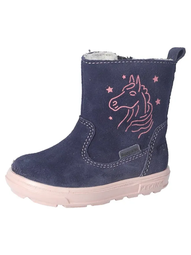 PEPINO Stiefel & Boots^Leder-Winterstiefel "Cosa-S" in Dunkelblau