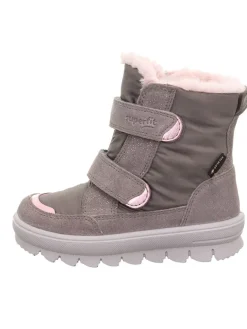 Leder-Winterstiefel "Flavia" in Grau/ Rosa>superfit Best