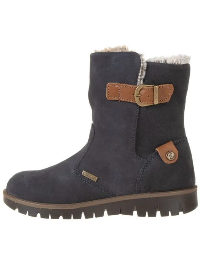 Leder-Winterstiefel in Anthrazit>Primigi Outlet