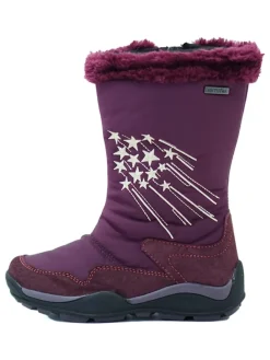 Leder-Winterstiefel in Aubergine>El Naturalista New