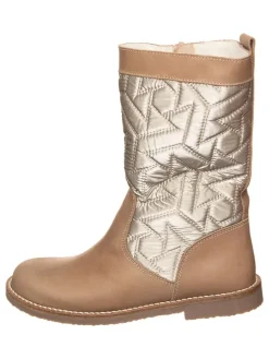 kmins Stiefel & Boots·Stiefel^Leder-Winterstiefel in Beige/ Gold