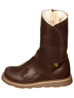 Leder-Winterstiefel in Braun>El Naturalista Clearance