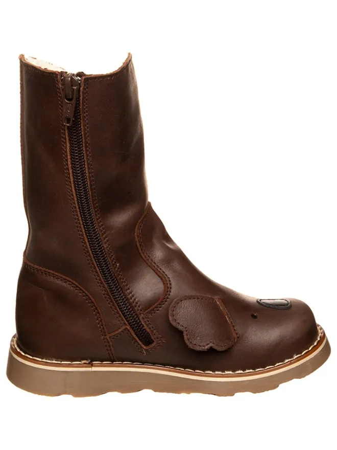 Leder-Winterstiefel in Braun>El Naturalista Clearance
