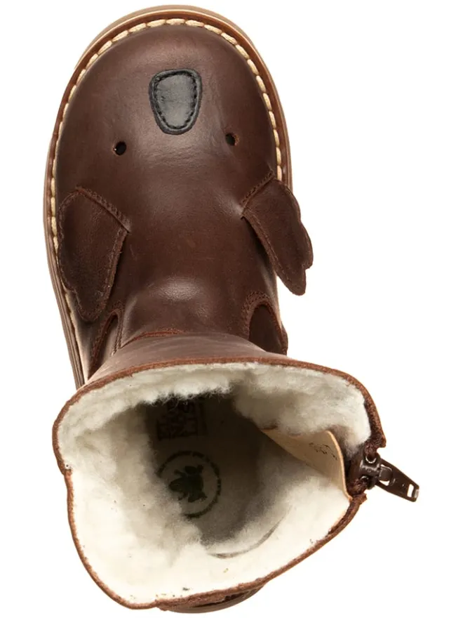 Leder-Winterstiefel in Braun>El Naturalista Clearance