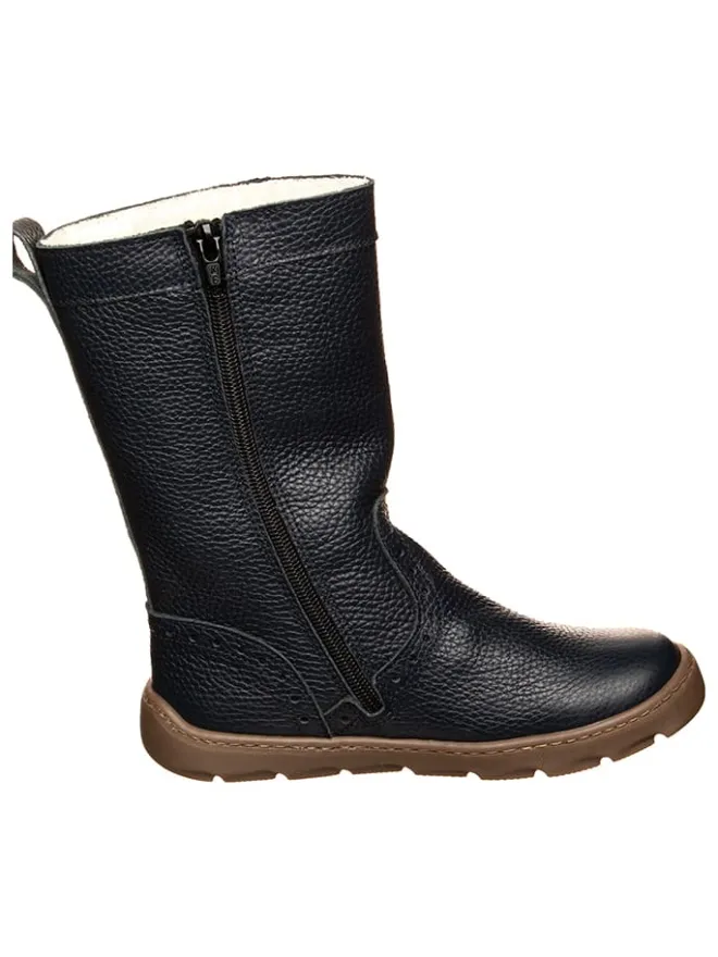 El Naturalista Stiefel & Boots·Stiefel^Leder-Winterstiefel in Dunkelblau