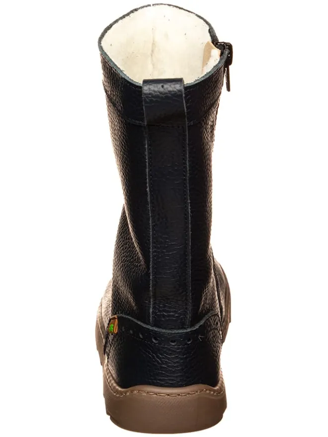 El Naturalista Stiefel & Boots·Stiefel^Leder-Winterstiefel in Dunkelblau