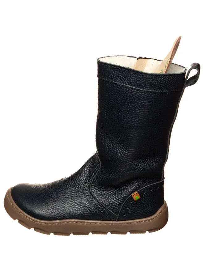 El Naturalista Stiefel & Boots·Stiefel^Leder-Winterstiefel in Dunkelblau