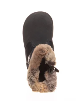 Leder-Winterstiefel in Dunkelblau><noscript><img width=