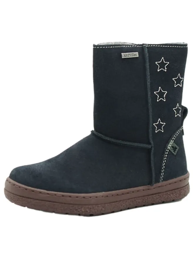 Leder-Winterstiefel in Dunkelblau>El Naturalista New