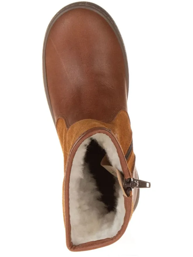 El Naturalista Stiefel & Boots·Stiefel^Leder-Winterstiefel in Hellbraun