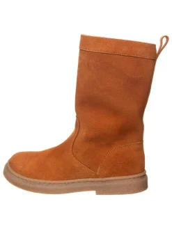 Leder-Winterstiefel in Hellbraun>kmins Clearance