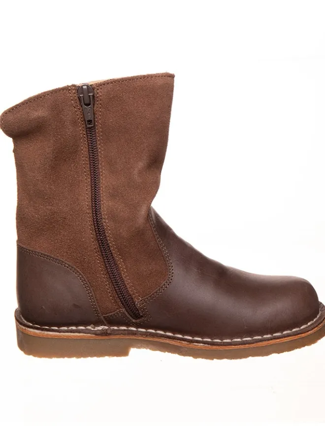 kmins Stiefel & Boots·Stiefel^Leder-Winterstiefel in Hellbraun