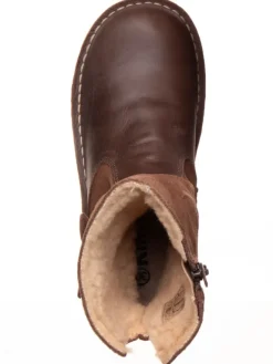 kmins Stiefel & Boots·Stiefel^Leder-Winterstiefel in Hellbraun