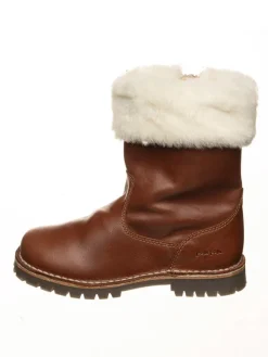 POM POM Stiefel & Boots·Stiefel^Leder-Winterstiefel in Hellbraun
