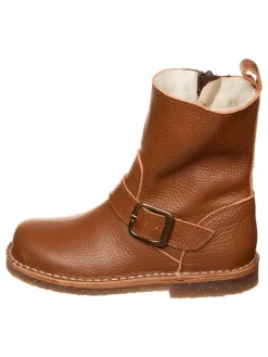 Leder-Winterstiefel in Hellbraun>kmins Best