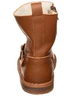 Leder-Winterstiefel in Hellbraun><noscript><img width=