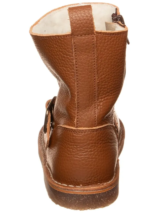 Leder-Winterstiefel in Hellbraun>kmins Best