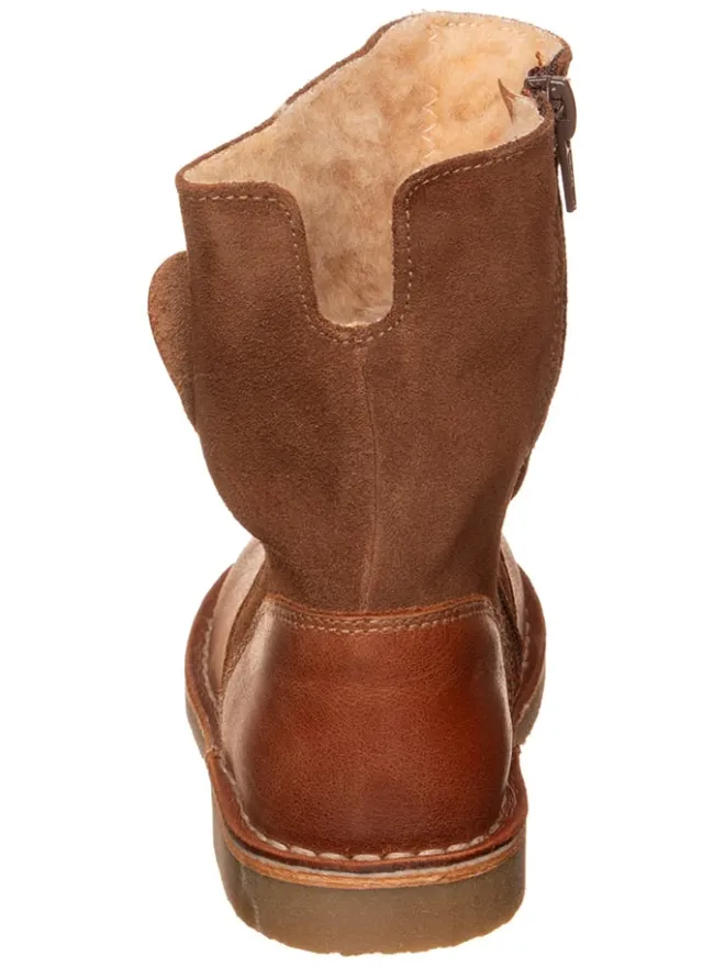 kmins Stiefel & Boots·Stiefel^Leder-Winterstiefel in Hellbraun