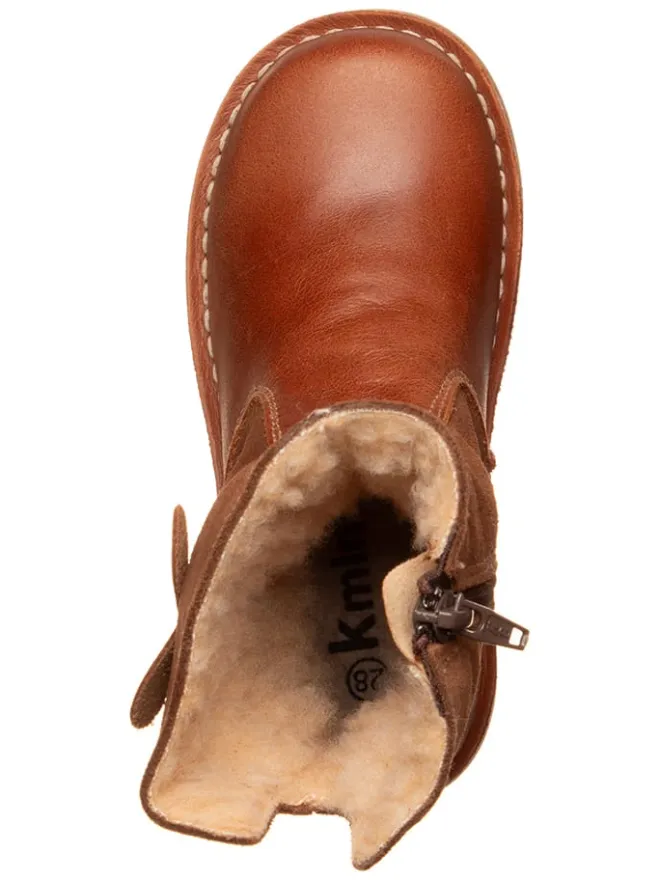 kmins Stiefel & Boots·Stiefel^Leder-Winterstiefel in Hellbraun