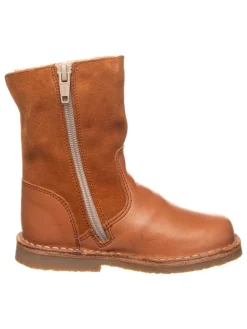 Leder-Winterstiefel in Hellbraun>kmins Clearance