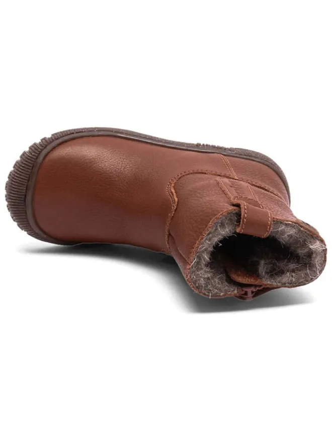 Leder-Winterstiefel in Hellbraun>bisgaard New