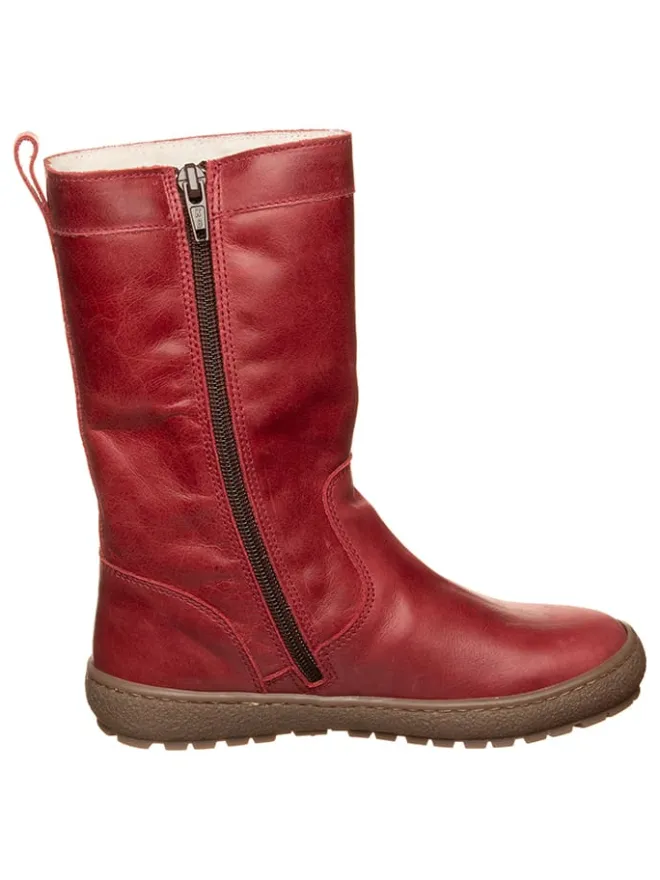 kmins Stiefel & Boots·Stiefel^Leder-Winterstiefel in Rot