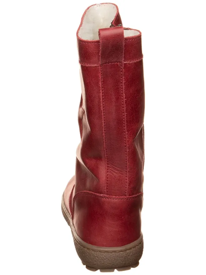 kmins Stiefel & Boots·Stiefel^Leder-Winterstiefel in Rot
