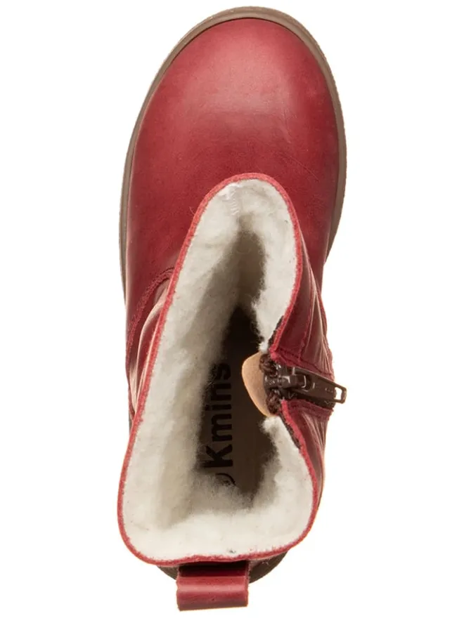 kmins Stiefel & Boots·Stiefel^Leder-Winterstiefel in Rot