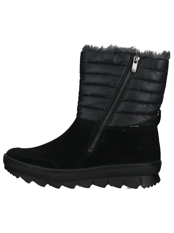 Legero Stiefeletten^Leder-Winterstiefel in Schwarz
