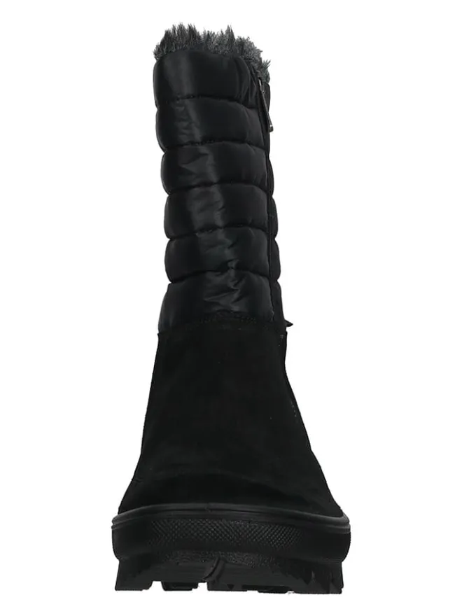Legero Stiefeletten^Leder-Winterstiefel in Schwarz