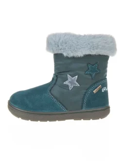 Leder-Winterstiefel in Türkis>Primigi Online