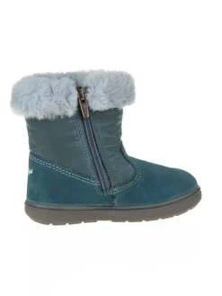 Leder-Winterstiefel in Türkis>Primigi Online