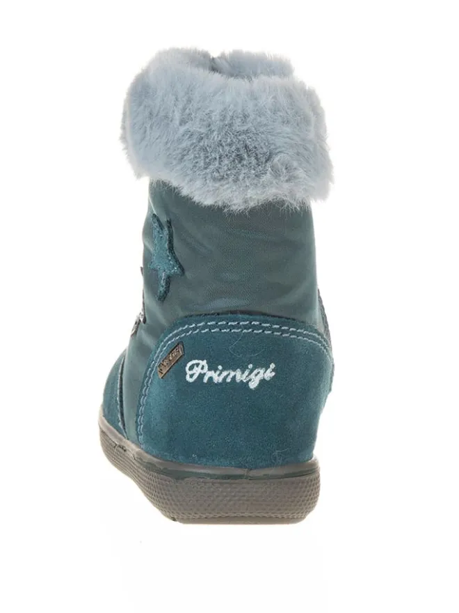 Leder-Winterstiefel in Türkis>Primigi Online