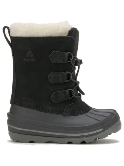 Kamik Stiefel & Boots·Stiefel^Leder-Winterstiefel "Snowdash" in Schwarz