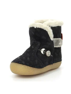 Leder-Winterstiefel "So windy" in Schwarz>Kickers Sale