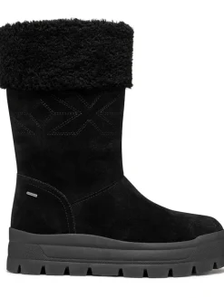 Geox Stiefel & Boots^Leder-Winterstiefel "Spherica" in Schwarz