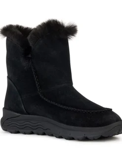 Leder-Winterstiefel "Spherica" in Schwarz>Geox Sale